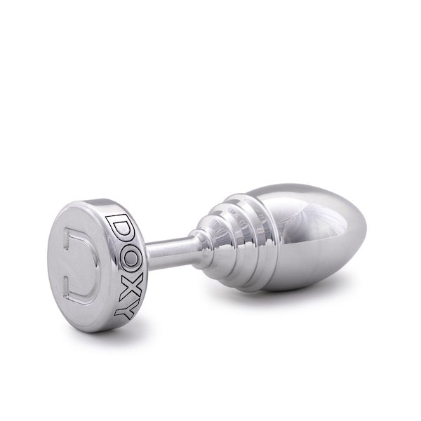 Doxy Ribbed Aluminium Butt Plug-Doxy-Madame Claude