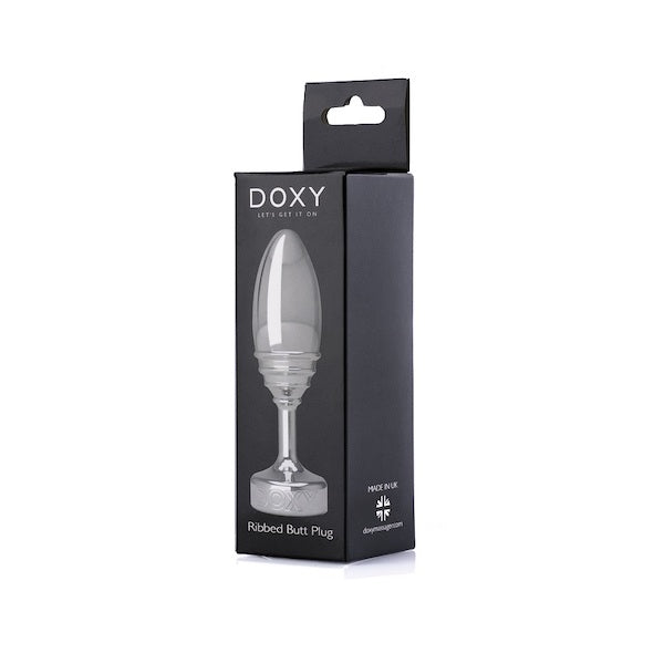 Doxy Ribbed Aluminium Butt Plug-Doxy-Madame Claude