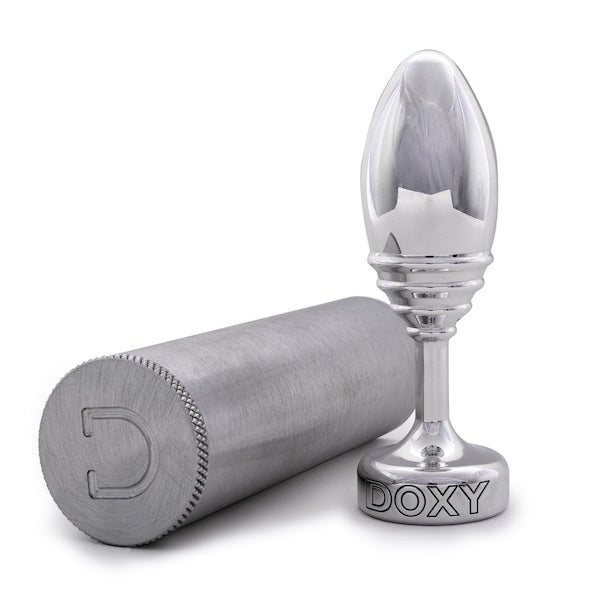 Doxy Ribbed Aluminium Butt Plug-Doxy-Madame Claude