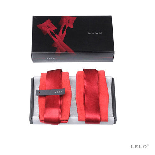 Lelo Etherea Silk Cuffs Red-Lelo-Madame Claude