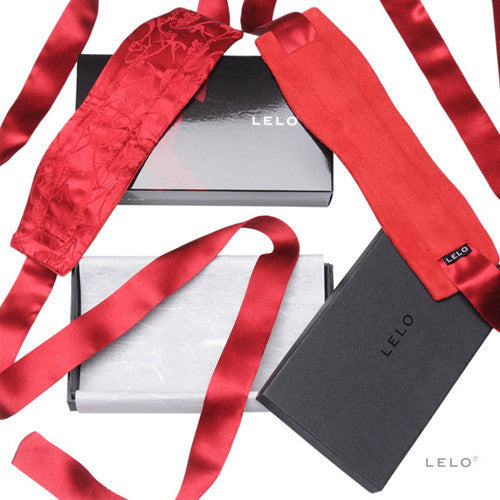 Lelo Etherea Silk Cuffs Red-Lelo-Madame Claude