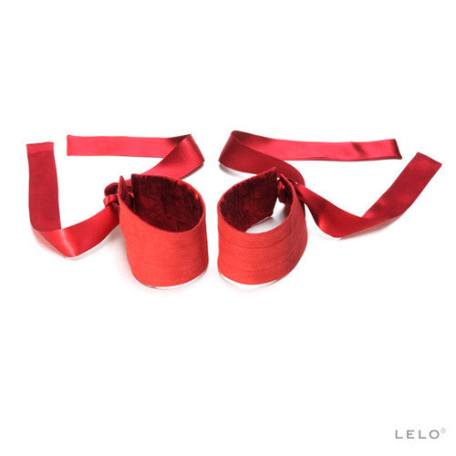 Lelo Etherea Silk Cuffs Red-Lelo-Madame Claude