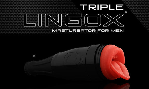Lingox Triple Masturbator Black-Lingox-Madame Claude