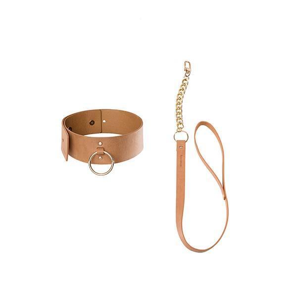 Maze Wide Choker With Leash-Bijoux Indiscrets-Madame Claude