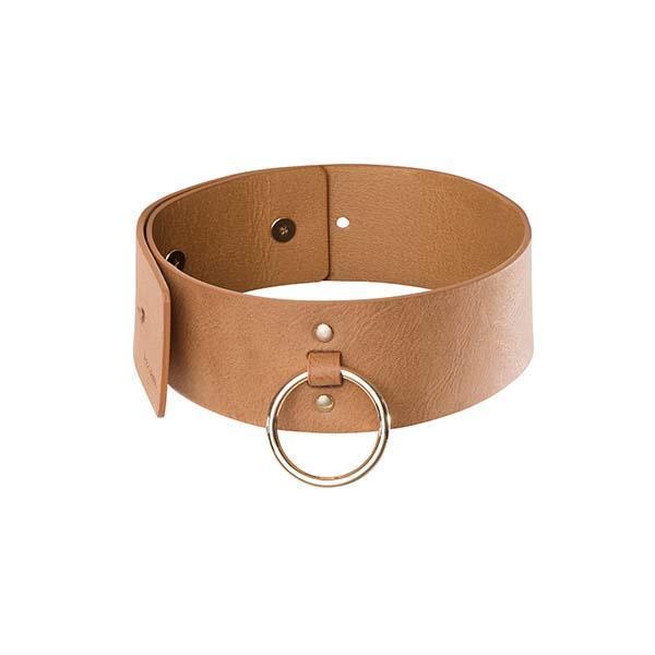 Maze Wide Choker With Leash-Bijoux Indiscrets-Madame Claude