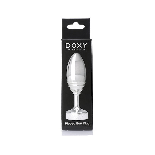 Doxy Ribbed Aluminium Butt Plug-Doxy-Madame Claude