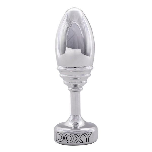 Doxy Ribbed Aluminium Butt Plug-Doxy-Madame Claude